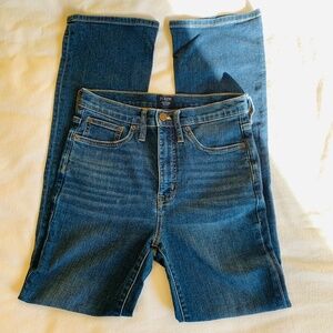 J. Crew High Rise Boot Cut Denim Jeans Size 27